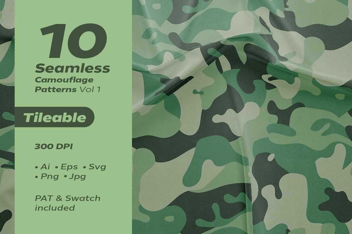 10 Seamless Camouflage Patterns (Vol 1) by AK Designs on Dribbble