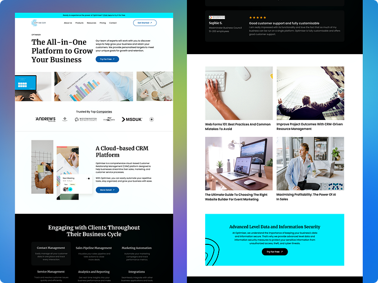 Landing Page by Shashi Kumar Chohan on Dribbble