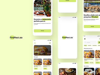 FindRest.ao appmobile design foodapp mobile ui uidesign