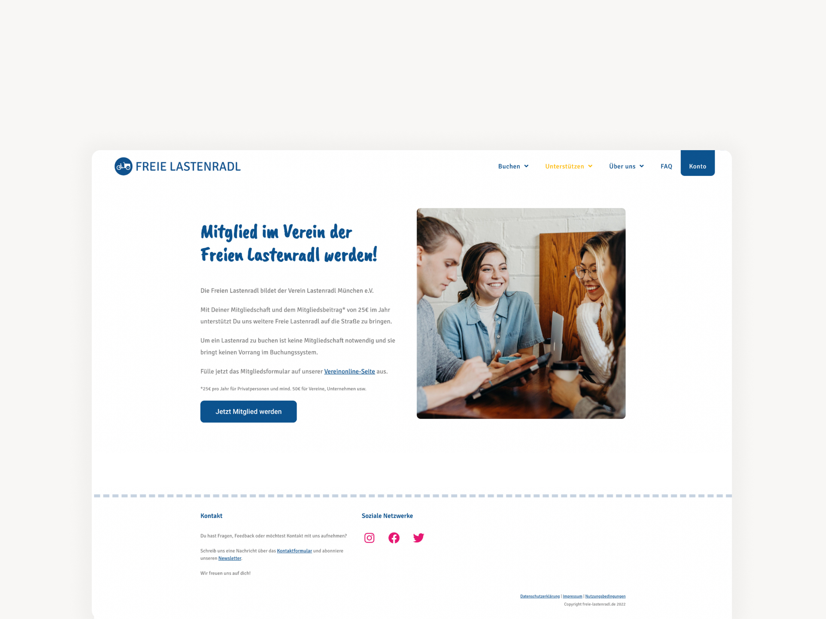 Cargo Bike Rental site by Veronika Afrassca on Dribbble