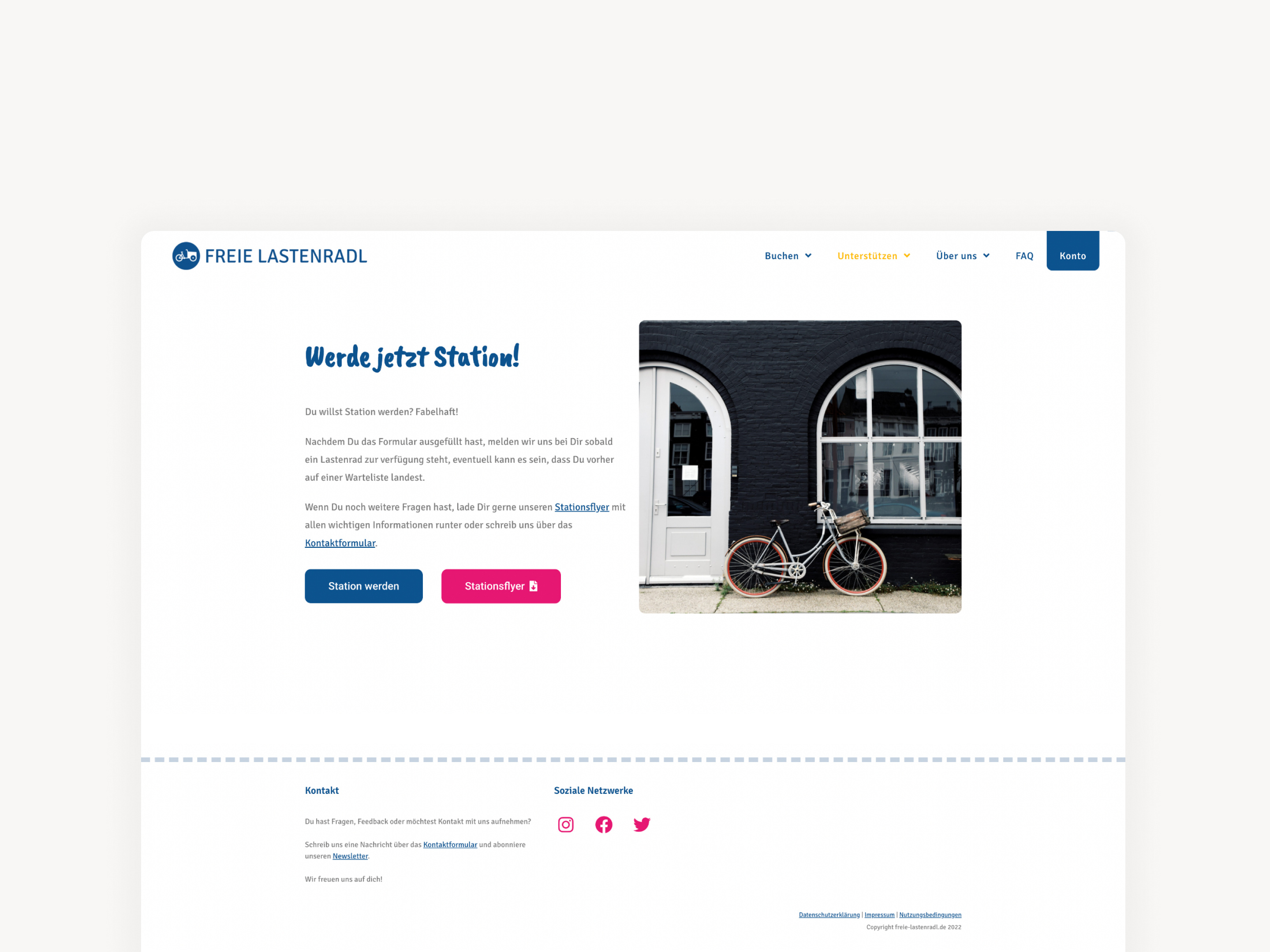 Cargo Bike Rental site by Veronika Afrassca on Dribbble