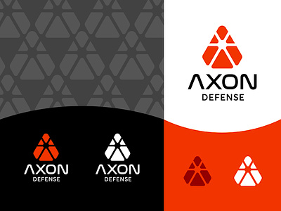 Axon Defense - Logo Design a aim arm armor axon blast brand identity design branding creative logo defense educate education fire gun logo logo pattern monogram protect target visual identity