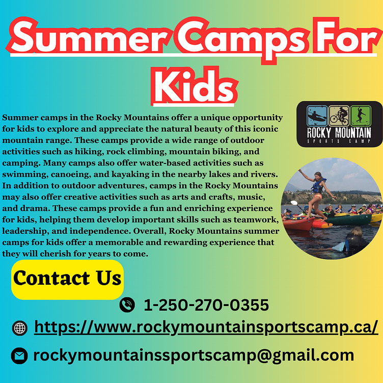 Summer Camps For Kids by Rocky Mountains sports camp on Dribbble