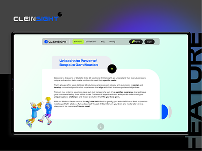 Cleinsight_Home page design portfolio responsive ui ux web design website