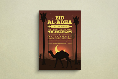 Eid Al-Adha Flyer Design animation branding design flat design flyer graphic design illustration logo mockup ui