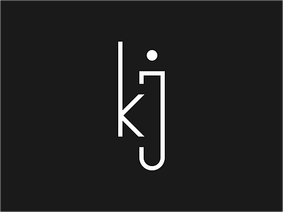 KJ Monogram brand brand identity branding design elegant geometric graphic design letters logo minimal monogram sport typhography visual identity
