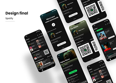 Spotify - Intégrer un service de billetterie in-app app design ui ux