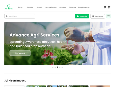 Website for Jai Kisan branding design home page landing page product design ui ui design ui ux design visual design web web design