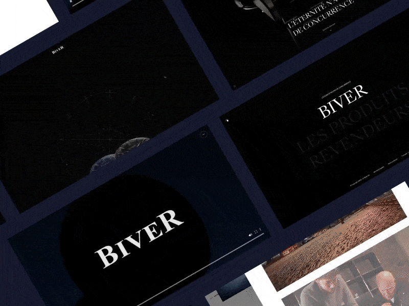 BIVER animation interface motion ux webdesign