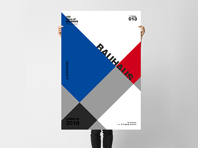 100 Years of Bauhaus Poster branding design illustration poster