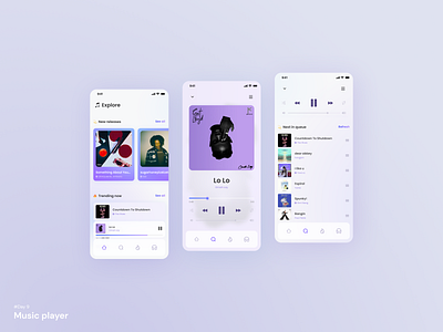Day 09 - Music Player | 100 days UI challenge 100daysuichallenge android app app design clean design figma ios light mobile app mobile ui music app music player product product design spotify streaming ui user interface ux ui