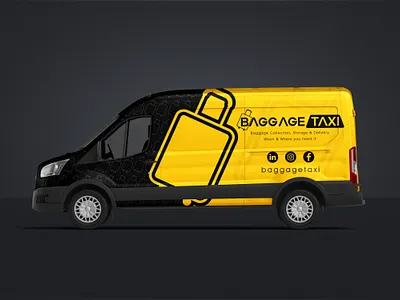 Baggage Taxi Van Wrap Design adobe illustrator art bmw branding car wrap creative decal design ford graphic design illustration minimal mockup van wrap vector vehicle vehicle wrap vinyl wrap wrapping
