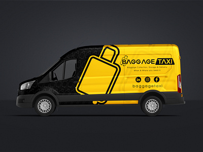 Baggage Taxi Van Wrap Design adobe illustrator art bmw branding car wrap creative decal design ford graphic design illustration minimal mockup van wrap vector vehicle vehicle wrap vinyl wrap wrapping