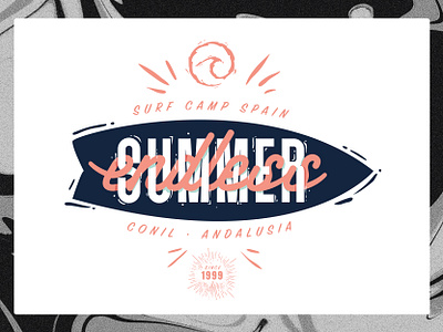 endless summer ☀︎ adobe illustrator apparel design good vibes graphic design illustration lettering logo summer surfing t shirt typography vector