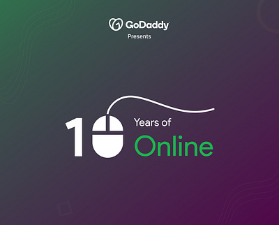 GoDaddy Present 10 years of online design figma illustration illustrator logo