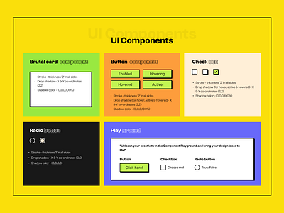 Neo_brutalism_ui_components app branding brutalism creativity design ui