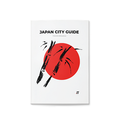 A guide for Japan's largest cities, made with InDesign brochure city graphic design guide illustration indesign japan layout travelling