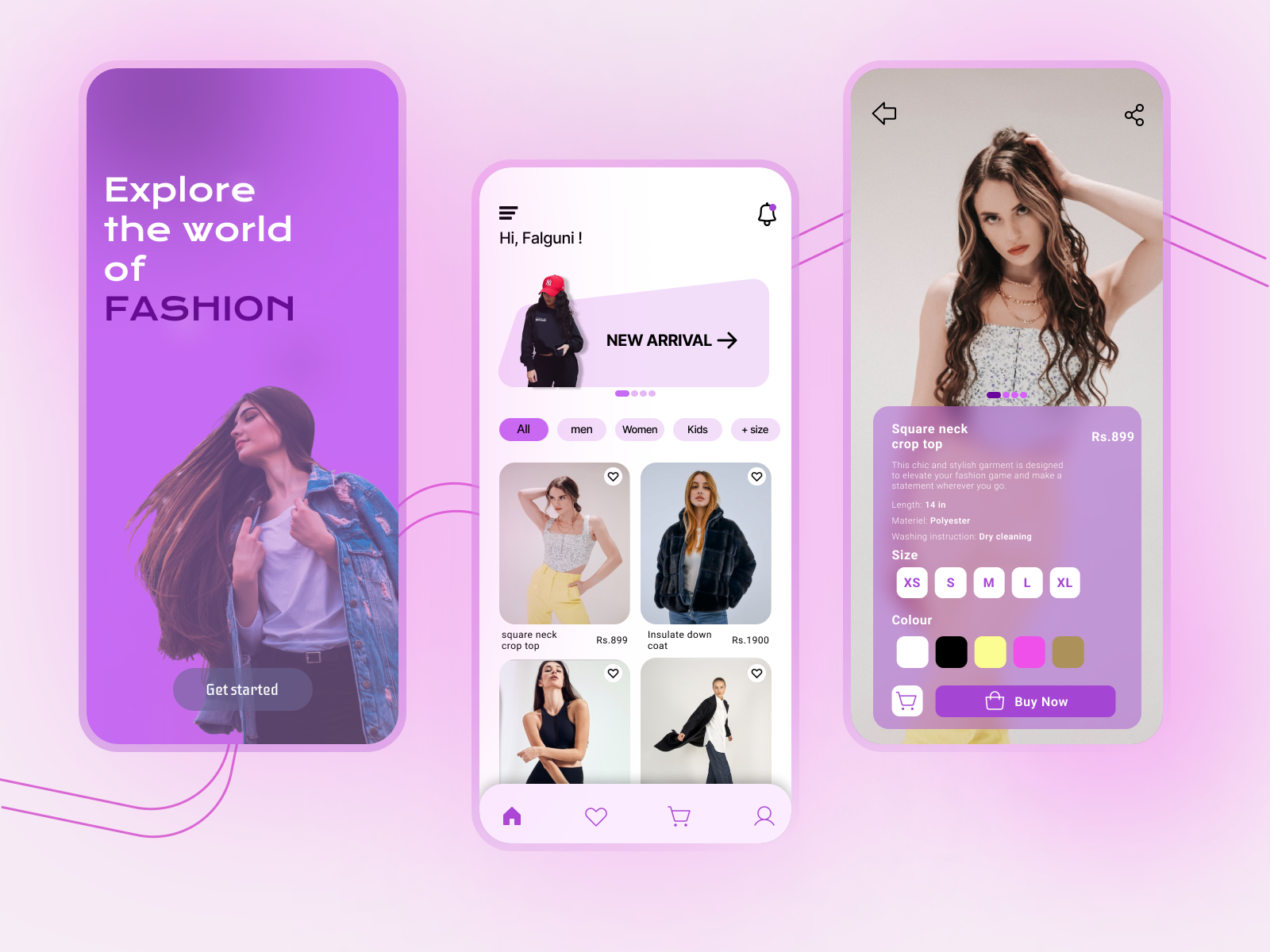 Clothing App Explore the world of Fashion by Falguni Joshi on Dribbble