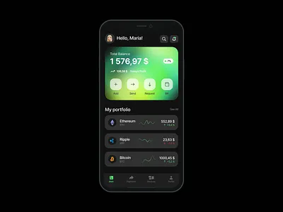 Cripto App Design app cripto design ui uxui webdesign