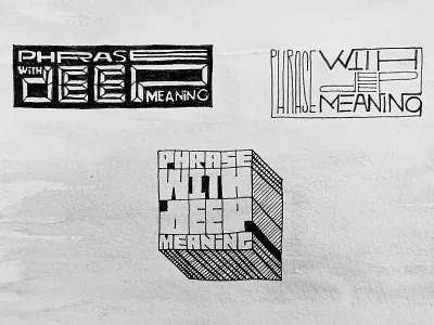 Phrase with deep meaning #5 design graphic design typography