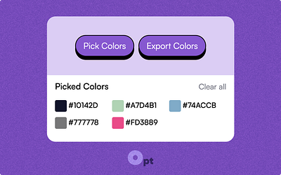 Opt Color Picker app branding chrome extension design exploration graphic design logo ui vector