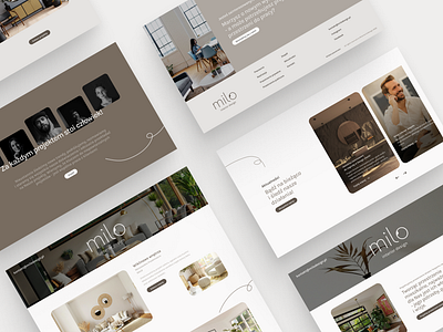 Milo Interior Design figma interior design landing page prototyping ui ux web design