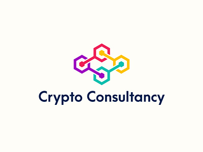 Crypto Consultancy Logo Design. branding colorful connected connection creative crypto cube design graphic design icon logo logodesign logodesigner logoinspiration logomaker logomark logos modern multicolor vector