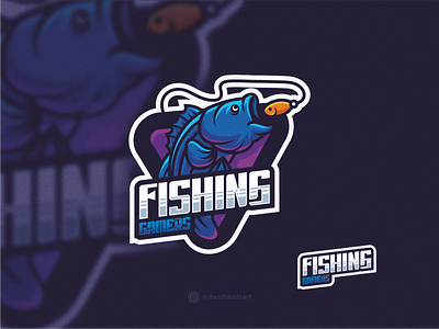 Fishing gamers logo esport animal art brand branding colorful design esport fish fishing game graphic design icon illustration logo mascot media vector