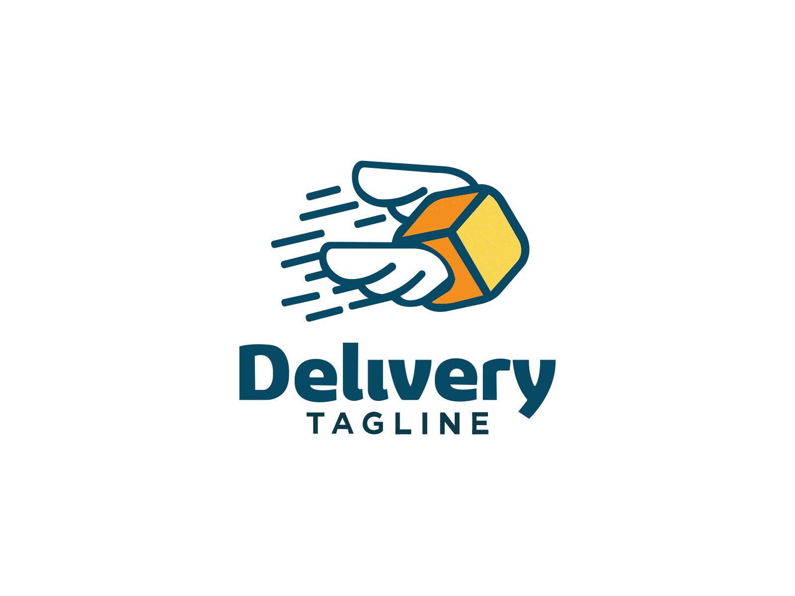 Delivery 3d designer animation art blue box branding delivery fast fly graphic design illustration logo animation motion graphics orange posta smooth ui white wings