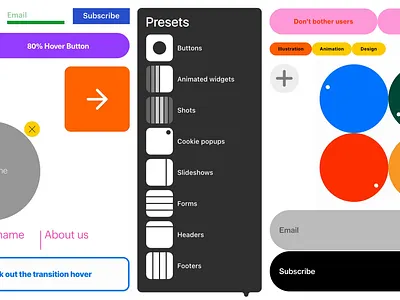 Presets: simplifying your design routine animation design motion motion graphics ui