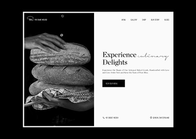 Baker's Shop concept design typography ui ui design ux ux design website