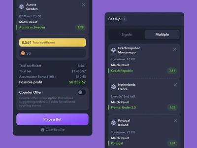 Betnomi - Betting Slip Design / Sportsbook bet bet slip bets betting betting slip blockchain casino casino sportsbook crypto crypto casino football gambling game gaming online casino soccer sport betting sportsbook wager world cup