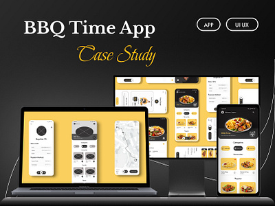 BBQ Time Restaurant App android app design app design bbq time app case study design food app food app case study food app design food app ui design food app ux design mobile app design mobile ui design mobile ux design mockup design restaurant app design ui ui ux user experience user interface