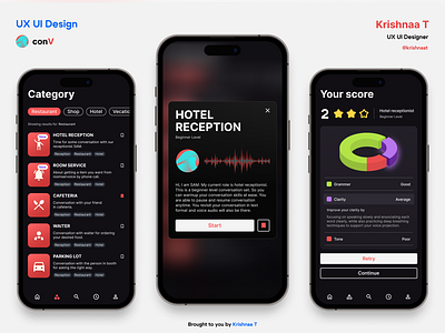 AI conversation app ai aidesign cleandesign conversationalai design krishnaat krishnaatdesigner mobileapp responasivedesign ui ux uxuidesigner website wendesign