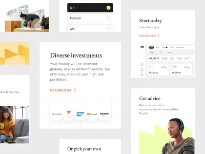 Marketing Website - Cards brand cards clean concept design finance fintech homepage marketing minimal ui web design website