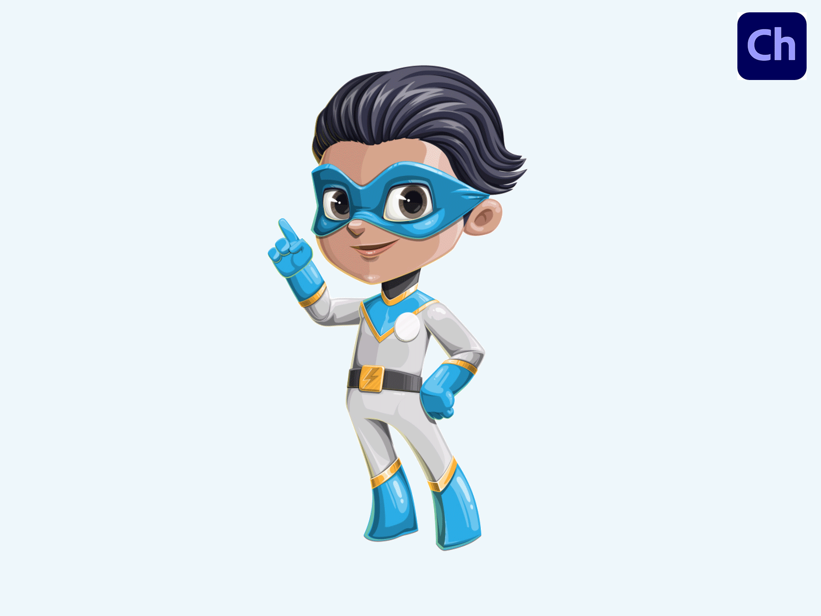 Free Child Superhero Character Animator Puppet Template adobe character animator animated boy animated character animated superhero animation boy character animator character design child costume free animated character free puppet hero superhero