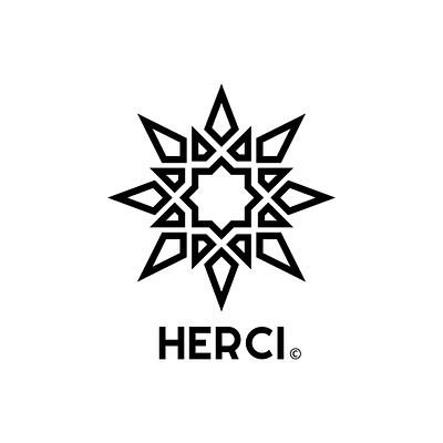 HERCI • eight-pointed star Logo brand design brand identity branding graphic design logo logodesigner logomaker minimal minimallogo octagram star