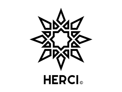 HERCI • eight-pointed star Logo brand design brand identity branding graphic design logo logodesigner logomaker minimal minimallogo octagram star