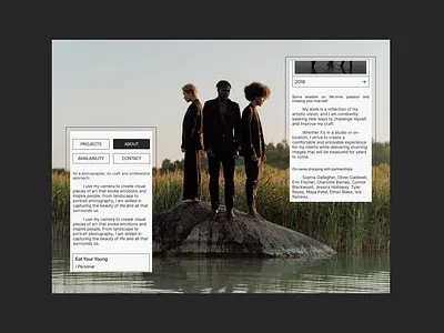 Elka Ernestovna branding design minimalism mobile personal portfolio photography typography ui web design website