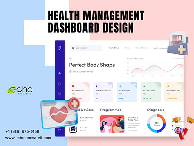 HEALTH MANAGEMENT DASHBOARD DESIGN app app development health app health management web design