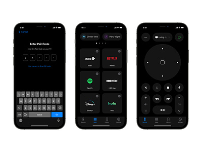 Remote control app app product design remote