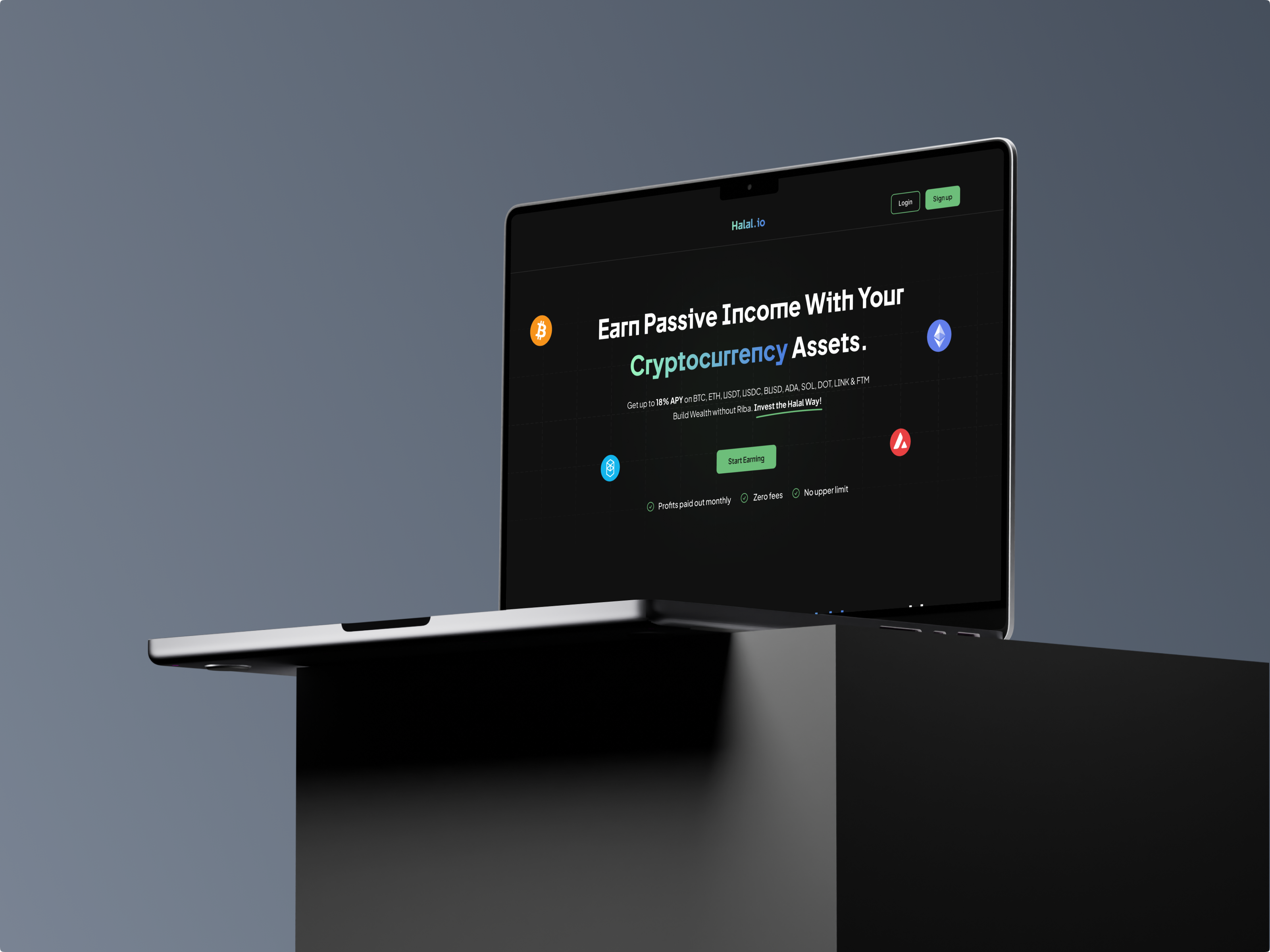 Cryptocurrency landing page b2b bitcoins cryptocurrency dark mode dark theme landing page product design saas ui ux uxdesign web design website design