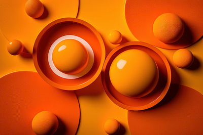 Orange Background AI 3d beach generative ai branding design graphic design illustration logo ui vector