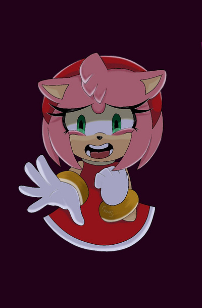 "It's too dangerous!" - Sonic Frontiers amyrose art artist artwork design digitalart digitalartist digitalartwork digitaldrawing drawing illustration sega sonic sonic the hedgehog