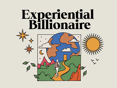 Experimental Billionaire Chapters Divider book design digital art graphic design illustration