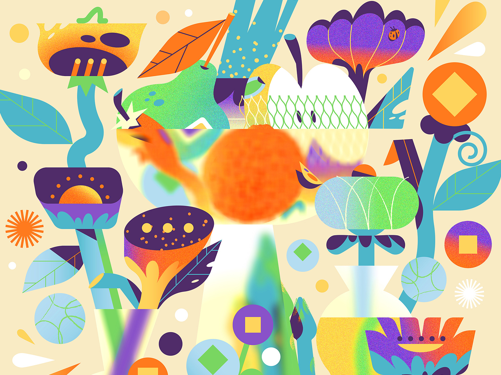 Zest for life 🍐🌶️🌷🍊🌿 by Lorena G on Dribbble