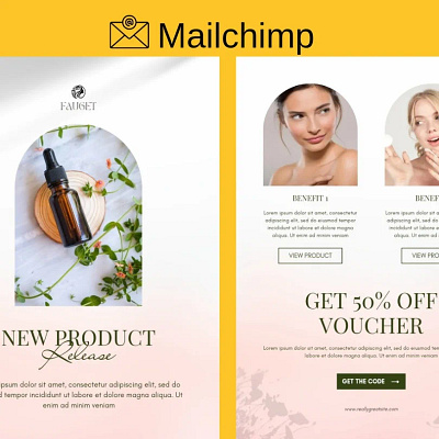 Mailchimp email template design 3d app branding design email marketing graphic design illustration logo mailchimp motion graphics typography ui ux vector