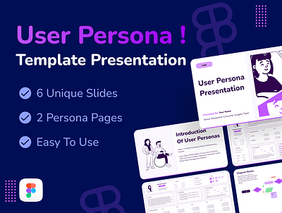 User persona Template presentation buyer persona figma personas presentation slides template user template ux ux design