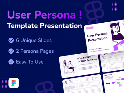 User persona Template presentation buyer persona figma personas presentation slides template user template ux ux design