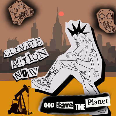 Climate Action Shirt Design graphic design illustration